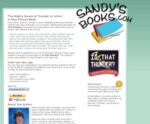 sandysbooks.com: Is That Thunder? – Sandy's Books.com
Is That Thunder? - Fascinated and somewhat frightened by the sound of thunder, Austin and Ashlynn aren't sure what to think of similar sounds they hear in their everyday activities. Are those sounds really thunder? See if you can tell.