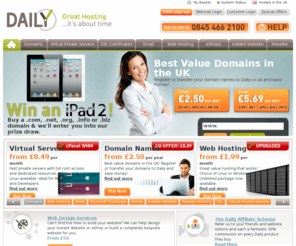 hourly.co.uk: UK Domain names | VPS hosting company | Daily.co.uk
UK Domain name registration and web hosting services including VPS solutions, email, UK online shop. Register today for your cheap domain names with Daily.co.uk!