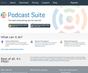 podcastsuite.com: Podcast Suite
Podcast Suite is the best podcasting tool for Joomla.