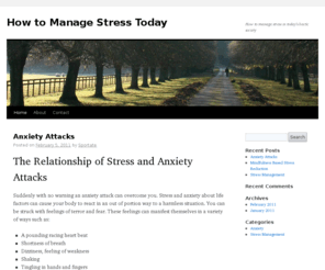 stressstresstoday.com: How to Manage Stress Today
How to manage stress in today&#039;s hectic society