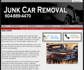 junkcarremovalmission.com: Junk Car Removal - junk removal surrey
Our business has been around for many years As a result we have the necessary experience to provide you with friendly timely and thorough service Let us impress you and hire us today