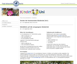 langenacht.org: KinderUni der Freien Universität Berlin
KinderUni der Freien Universität Berlin