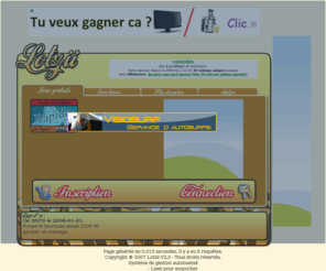 lotzii.com: Lotzii, site de jeux de gratuit pour gagner des cadeaux.
