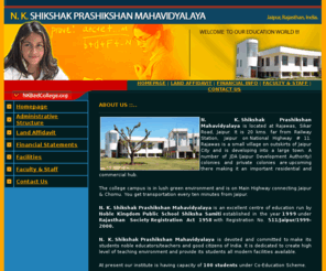 nkbedcollege.org: N. K. Shikshak Prashikshan Mahavidyalaya
N. K. Shikshak Prashikshan Mahavidyalaya