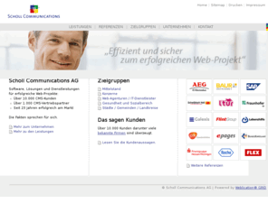 schollgroup.com: Die Scholl Communications AG - Content-Management-Software und Web-Dienstleistungen

