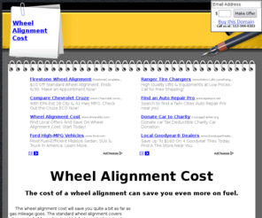 wheelalignmentcost.com: Wheel Alignment Cost
The cost of wheel alignment will save you more on gas.