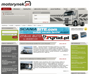 trucks-market.com: Motorynek.pl - portal samochodów ciężarowych i dostawczych.
Ogłoszenia, motoryzacyjny katalog firm, aktualności, informacje, artykuły, wydarzenia.