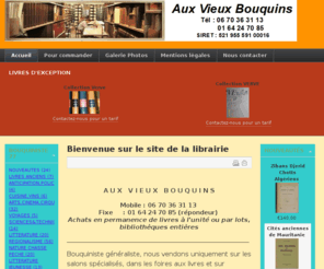 bouquiniste77.com: Actualiser la page 
aux vieux bouquins 