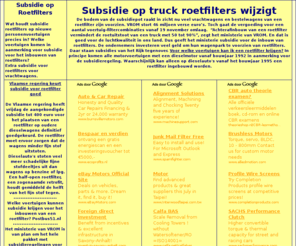 subsidieroetfilters.nl: Subsidie op roetfilter - roetfilters en subsidies
Welke voertuigen kunnen subsidie krijgen voor het inbouwen van een roetfilter? Extra subsidie voor roetfilters vrachtwagens.