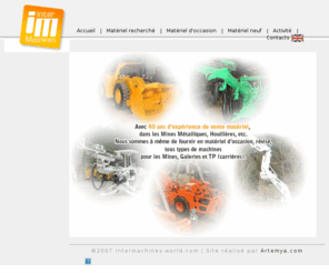 intermachines-world.com: Intermachines : Engins et pices de rechange pour le transport et exploitation de minerai
Achat vente de matériel de mine