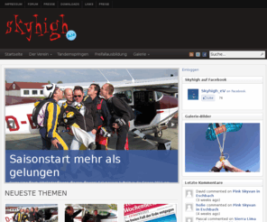 skyhigh-ev.de: Skyhigh e.V. - Fallschirmspringen und Tandemspringen in Eschbach bei Freiburg | Die Vereinswebsite des Skyhigh e.V.
Die Vereinswebsite des Skyhigh e.V.