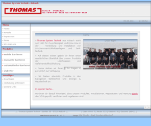 xn--lschwasserrckhalteschott-loc0o.com: Thomas System Technik - Asbach
THOMAS - Hersteller in den Bereichen Löschwasserbarrieren, Hochwasserbarrieren, Löschwasserrückhaltung, Tanktechnik, Tankreinigung und Elektrotechnik