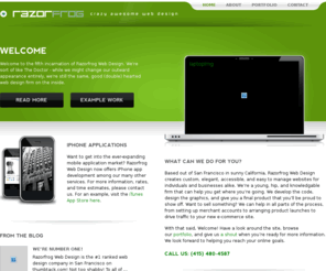 razorfrog.com: Home | Razorfrog Web Design
Razorfrog Design in San Francisco CA, is a web studio specializing in design and production of print, websites and corporate branding
