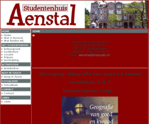 aenstal.nl: Home
Studentenhuis Aenstal