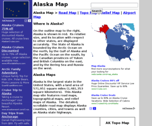 alaska-map.org: Alaska Map - State Maps of Alaska
This Alaska map site features free road maps, topographical maps, relief maps and regional printable maps of Alaska.