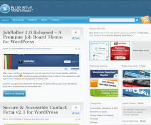 blue-anvil.com: Blue Anvil Journal
Blue Anvil is the online web design journal and portfolio of Mike Jolley, a web designer from Norfolk, England.
