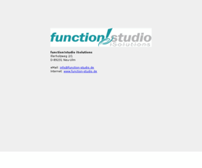 function-studio.de: function!studio iSolutions
