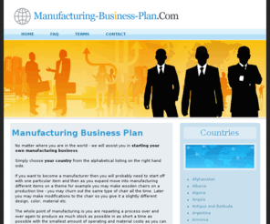 manufacturing-business-plan.com: Manufacturing Business Plan
Our Manufacturing Business Plan will give you exactly what you need for your manufacturing business.