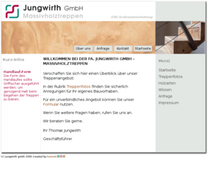 massivholztreppen.biz: Jungwirth GmbH
Joomla - the dynamic portal engine and content management system