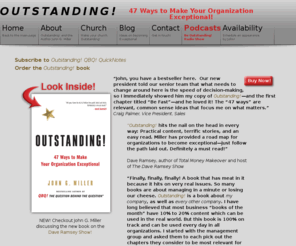 beoutstandingradio.net: Outstanding!
47 Ways to Make Your Organization Exceptional!