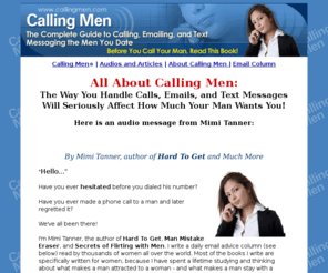 callingmen.com: Calling Men - The Complete Guide to Calling, Emailing, and Texting Men
Calling Men
