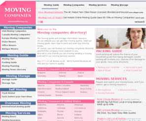 justmoving.org: Moving Companies
Moving Companies Directory and relocation guide
