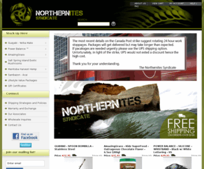 northernites.com: NorthernItes Syndicate - Positive, Sustainable Lifestyle Products Shipping to and from Canada.
Your Canadian Source for Yerba Mate from Guayaki, Amazing Grass WheatGrass Juice Powder, Manitoba Harvest Hemp Seeds, Livity Outernational, Power Balance Performance Technology, Wave Tribe Eco Surf Leashes