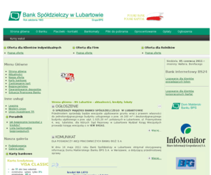 pbslubartow.pl: Bank Spółdzielczy w Lubartowie
Bank Spółdzielczy w Lubartowie