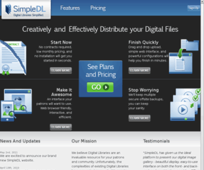 simpledl.com: Accomplish more with a simple and quick Digital Library - SimpleDL
Easily connect your patrons with your online Digital Collections through quick and intuitive library management software.