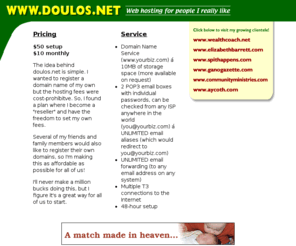 aycoth.com: Doulos.net - Web hosting overview
