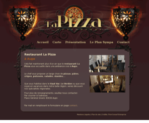 lapizza-aups.com: Restaurant La Pizza vente à emporter de pizzas à Aups 83 Haut Var Verdon
Restaurant La Pizza, vente à emporter de pizzas à Aups 83 Haut Var Verdon