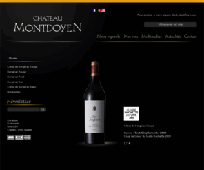 chateaumontdoyen.com: Chateau Montdoyen : Vente de vins en ligne, monbazillac, bergerac
Chateau Montdoyen, vous propose à la vente, du vin grand cru en provenance de son terroir. 