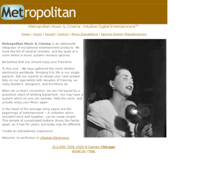 metliving.com: Metropolitan Music & Cinema
Metropolitan Music & Cinema Intuitive Digital Entertainment audio theater and lifestyle electronics. MetLiving: Installing your free time, with one touch control.