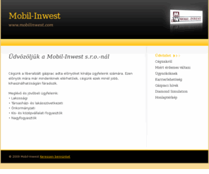 mobilinwest.com: Üdvözlet
