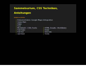 css4you.net: Sammelsurium, CSS Techniken, Anleitungen
