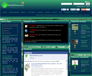 golfow.com: My Golf Party::Welcome
MyGolfParty.com, pga golf events, golf tee times, golf social network, the first and fastest growing social network for golfers! .