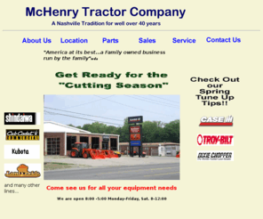 mchenrytractor.com: McHenry Tractor Company
Tractors For Sale - Landscape equipment for sale, Lawn Trimmers for sale, Case III Dealer, Dixie Chopper Dealer, Professional Lawn Equipment and more.