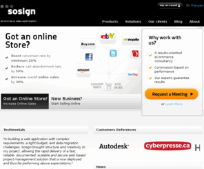 sosign.com: Sosign - Conversion Rate Optimization and eCommerce strategy
Sosign. Sosign is an eCommerce firm that specializes in sales and conversion rate optimization for online stores that are facing friction in their shopping process. Sosign also helps building eCommerce strategies for offline retailers.