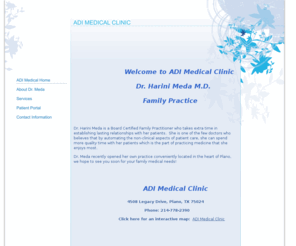 adimedicalclinic.com: ADI Medical Clinic, Dr. Harini Meda, Family Practice
