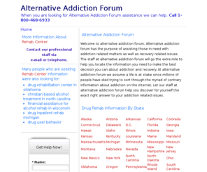 alternative-addiction-forum.com: Alternative Addiction Forum
Welcome to alternative addiction forum.