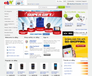 jessieselvesgifts.com: eBay - New & used electronics, cars, apparel, collectibles, sporting goods & more at low prices
Buy and sell electronics, cars, clothing, apparel, collectibles, sporting goods, digital cameras, and everything else on eBay, the world's online marketplace. Sign up and begin to buy and sell - auction or buy it now - almost anything on eBay.com