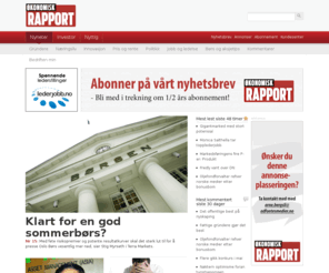 okonomiskrapport.no: Nyheter - Økonomisk rapport
