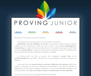 proving-junior.com: Proving Junior : Junior Entreprise de l'ESIL
Site de la Proving Junior