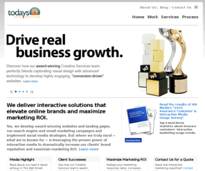 todaysdataservice.com: Your Company Name | City, State and other relavent meta data
Atlanta-based interactive marketing agency, AIS Media, offers a full suite of digital marketing services such as Internet strategy consulting, award-winning web design, email and search engine marketing, lead generation, social media marketing, and eCommerce website development. 