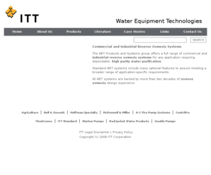 waterlinktech.com: ITT Water Equipment Technologies WET
ITT Water Equipment Technologies WET