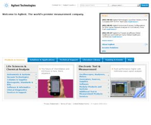 agilent-tech.com: United States Home | Agilent
The premier measurement company -- advancing electronics, communications, life sciences and chemical analysis
