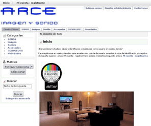 e-arce.com: Arce Imagen y Sonido :
Arce Imagen y Sonido -  :  - Sonido Imágen Accesorios ¡¡CHOLLOS!! Novedades comercio electrónico, tienda virtual, ecommerce, shop, online shopping, internet en el comercio