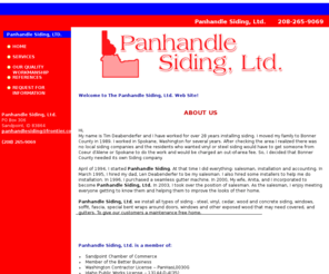 panhandlesidingltd.com:   Gutters & Downspouts Dealers - Sandpoint, ID - Panhandle Siding, Ltd.
Panhandle Siding, Ltd. is a gutter and downspout dealer in Sandpoint, ID.