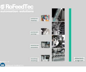 rofeedtec.com: RoFeedTec B.V. - Automatisierungslösungen für die Industrie
RoFeedTec Sortierer für die Industrie, wann immer es um Zuführung, Montage, Handling und integrierte Lösungen geht.