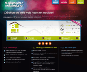 aurelien-reaut.com: Portfolio d'Aurélien Réaut, Webdesigner
Portfolio d'Aurélien Réaut infographiste webdesigner